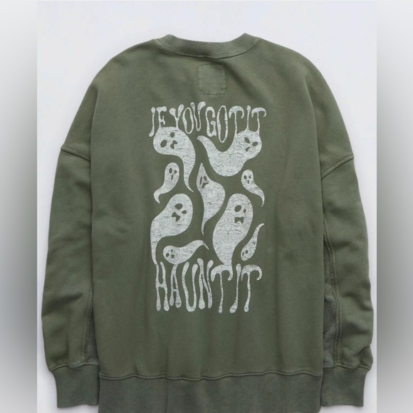 Aerie Women's Oversized Big Chill Sweatshirt Sz S​ - Picture 2 of 8